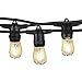 Brightech Ambience Pro - Waterproof LED Outdoor String Lights - 2W Vintage Edison Bulbs Create Bistro Ambience in Your Backyard - 48 Ft Commercial Grade Patio Lights