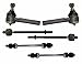 PartsW - 6 Pc Suspension Kit for Ford Explorer 1995-2001/Mazda B2300 2001-2004/Mazda B4000 1998-2004/Mercury Mountaineer 1997-2001 +MORE (Check Models), Inner and Outer Tie Rod Ends Sway Bar End Links