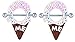 Body Accentz Nipple Ring Ice Cream Cone Shield - Surgical Steel - Barbell Piercing