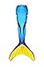 Fin Fun Mermaid Tail Only, Reinforced tips, No Monofin, Blue Tang, Child 6
