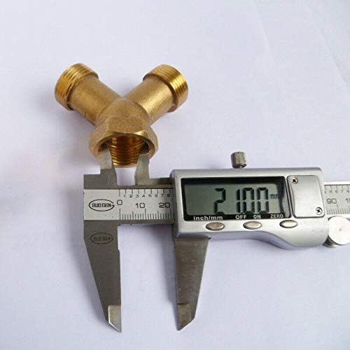 Washing Machine Connector Y Piece Connector Solid Brass 2 Way Water Hose Splitter for Dishwashers and Washing Machine Hoses - Image 4
