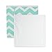 DII Non Woven Polyester Storage Bin, Chevron, Aqua, Small Set of 2