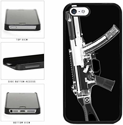 Long Gun With Black And White Xray Plastic Phone Case Back Cover Apple iPhone 5 5s