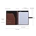 Samsill Contrast Stitch Leather Padfolio and Business Portfolio for Men and Women, Resume/Document Organizer with Writing Pad and Strap Closure, Tan (71746)