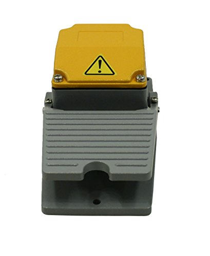Heavy Duty Industrial Foot Switch - Cast Aluminum Foot Switch 15A SPDT Electric Pedal Momentary 5 YEAR WARRANTY