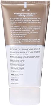 neutrogena visibly even foaming cleanser