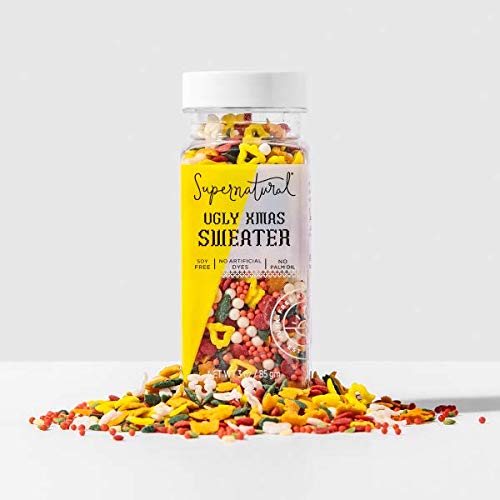 Ugly Xmas Sweater Natural Sprinkles by Supernatural | No Artificial Dyes | 3oz - Thumbnail 2