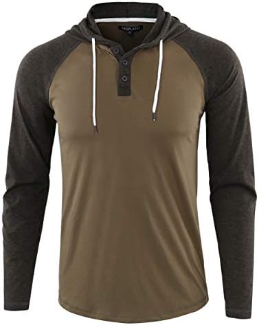 lightweight henley hoodie