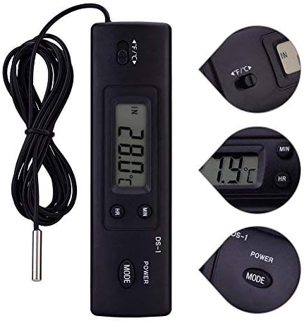 Yosooo Electronic LCD Digital Temperature Meter, Thermometer Probe Sensor with Large LCD Display Wired for Refrigerator - Image 3