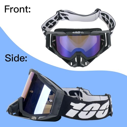 Dwitkul Motocross Goggles Motocross Mask Motocross Mask Motocros Motorcycle Goggles Dustproof MTB Enduro Mask for Motorcycle, ATV, Helmet Compatible