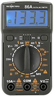 MTSBW RM86A Pocket Size Mini Digital Multimeter Backlight AC/DC Handheld Ammeter Voltmeter Voltage Current Ohm Tester