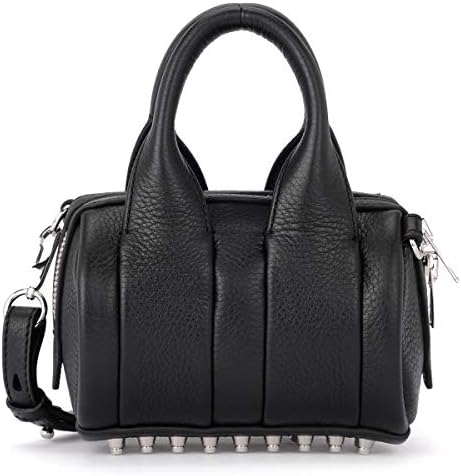 Alexander Wang Women's Alexander Wang Baby Rockie Black Tumbled Leather Bowler Bag Black