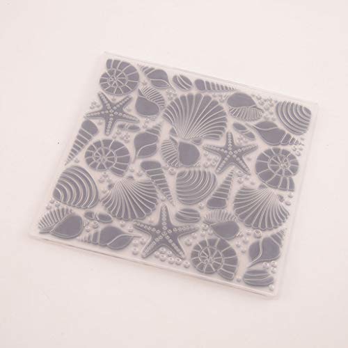 Shoresu Embossing Folder, Plastic Embossing Folder Stencils Template Molds DIY Scrapbooking Paper Photo Album Card Decoration Starfish