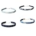 Yidarton 4Pcs Women Jean Denim Velvet Choker Necklace Punk Style Jewelery Set