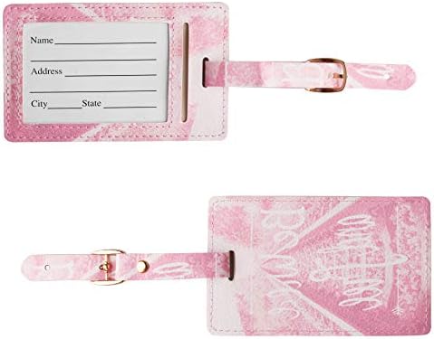 Travel Passport Cover Holder Set, Vintage Passport Cover with Luggage Tag, Floral Passport Cover with Luggage Tag/Suitcase Label/Address ID Holiday Tags (English Railway Tags)