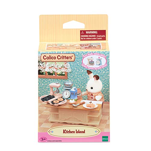 Calico Critters Kitchen Island, Toy Dollhouse Furniture and Accessories