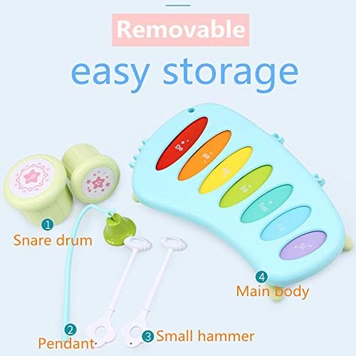 色 子供 30cm 激安超特価 ビューティー 100 品質保証 音楽ギフト ミュージックステーション 家電 カメラ B05gssc4 産業 研究開発用品 Blue 新作製品 世界最高品質人気 知育玩具 おもちゃ 正規品送料無料 Size 子供の木琴楽器玩具ガールボーイのためのギフト