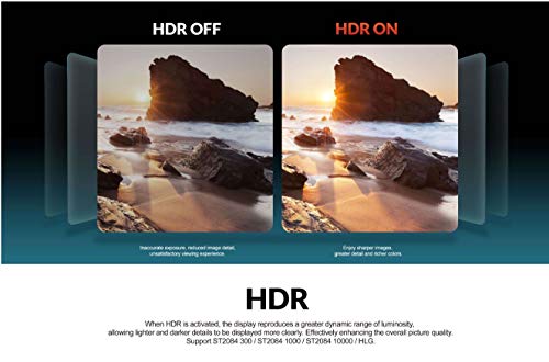 LILLIPUT H7 4K 7 inch Field Monitor Ultra Bright 1800nit HDMI Input Output 1920x1200 IPS with 3D Lut On-Camera Monitor + F970 Battery and Charger