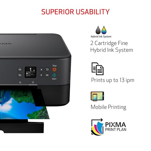 Canon PIXMA TS6420a All-in-One Wireless Inkjet Printer [Print, Copy, Scan], Works with Alexa