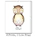 Woodland Animals Poster Prints - Deer Fox Owl Racoon Wall Decor, Nursery Art for Kids Room, Animal Posters For Bedroom, Baby Shower Present Idea, 8