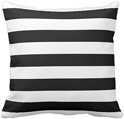 ymot101 - Federa per Cuscino, Motivo Giardino colorato a Righe Bianche e Nere, 45 x 45 cm, per Compleanno della Mamma per papà, Migliori Amici: Amazon.it: Casa e cucina
