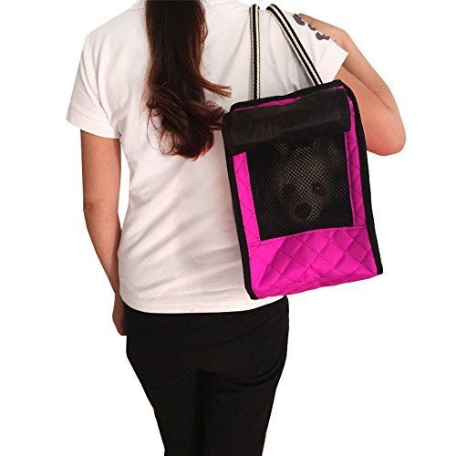 Yerwal Dogs Cats Soft Sided Pet Bag -Airline Approved Pet Portable Travel Carriers (Red)