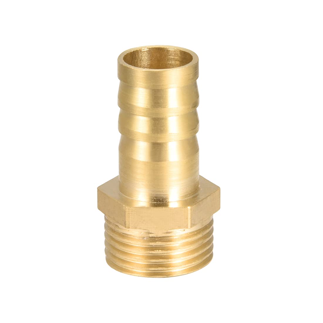 sourcing map Brass Hose Barb Fitting,Connector,12mm Barb x G3/8 Male Pipe Adapter