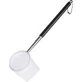 Pawfly Aquarium Shrimp Net, 2 Inch Tiny Fish Tank Net with Extendable Stainless Steel Handle, Soft Round Fine Mesh for Shrimp Baby Fish Food Residue Debris Skimming