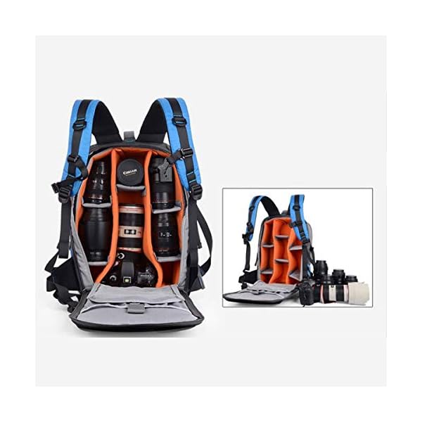 DKEE Wasserdichter Reiserucksack for Spiegelreflexkameras, Stoßfeste Kameratasche for Männer Und Frauen for Sony Canon… – Bild 3