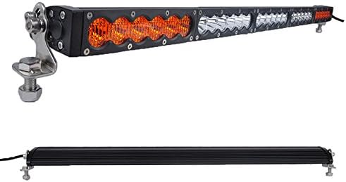 SAFU 31.4'' Inch 150W CREE LED Light Bar Single Row Fog Lamp For Offroad Trucks Tractor Jeep 4X4 SUV ATV Boat 5W X 30 LEDS Driving Lights DRL Combo Beam White Amber Color Warning Light 12V 24V