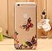 Hundromi iPhone 6S Case,iPhone 6 Case, iPhone 6 6S Plastic Transparent Clear Case Cover Henna Floral Paisley Mandala for iPhone 6/6S(4.7-inch)(Butterfly)