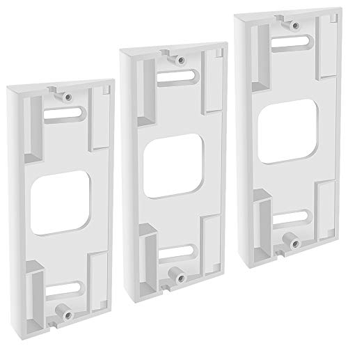 CAVN Angle Mount Compatible with Ring Video Doorbell Pro (Can Create 15/30 / 45 Degree), Replacement Adjustment Mounting Plate Bracket Wedge Corner Kit with Screwdriver and Screws (White) - Thumbnail 4