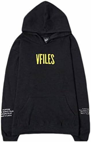 xtsrkbg Mens Purpose Tour Printed Casual Baggy Sweatshirt Hooded Black L