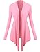 TWINTH Womens Comfy Rayon Drape Collar Long Sleeve Cardigan