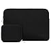 MOSISO Laptop Sleeve Compatible with 2019 2018 MacBook Air 13 inch Retina Display A1932, 13 inch MacBook Pro A2159 A1989 A1706 A1708, Water Repellent Neoprene Bag Cover with Small Case, Black primary