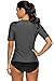 CharmLeaks Womens Rash Guard Shirt Rash Guard Swim Suit Rashguard Swimwear top