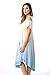 Riviera Sun 21842-SKY-3X Cold Shoulder Umbrella Dress
