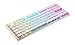 Tesoro Gram Spectrum TKL Low Profile Tenkeyless TS-G11TKL Red Mechanical Switch Single Individual Per Key Full Color RGB LED Backlit Illuminated Mechanical White Mechanical Keyboard TS-G11TKL W (RD)