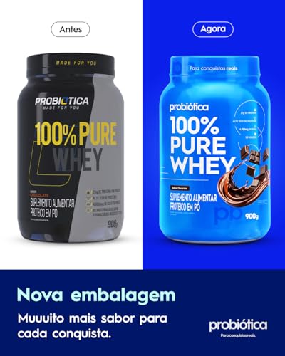 100% Pure Whey (900g), Chocolate, Probiótica