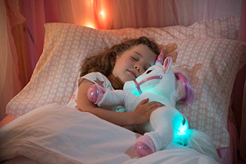 Joy Toy ID55648 - 55648 Kuschelweiches Einhorn Plüschfigur Lica Bella mit LED, Mehrfarbig – Bild 7