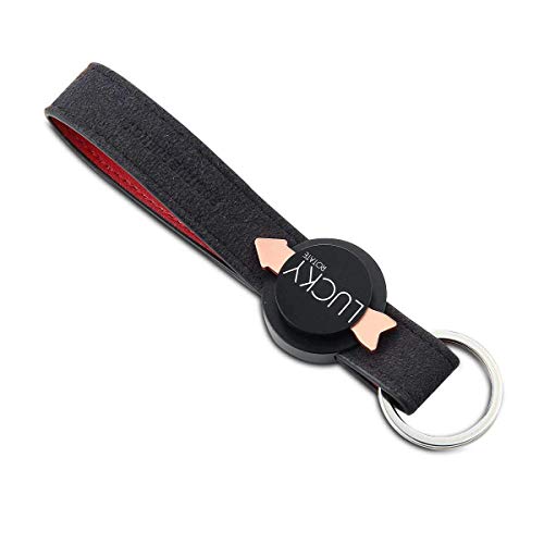 Gyro key chain, Gyro Theodolite Decompression Simple Elegant Durable Classic Premium Leather Attachable Key Chain, Handmade Genuine Leather Car Key Chain Key Ring for Men Women. - Thumbnail 4