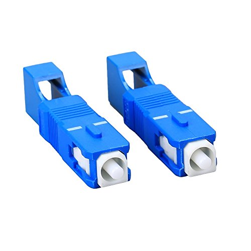 FTTH Optical Equipment Tool LC Female to SC Male Hybrid Flange Singlemode 9/125 SM Optical Fiber Adapter Connector for Digital Communication