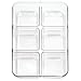 mDesign Coffee Condiment Packet Organizer for Sugar, Salt, Sweeteners, Tea Bags, Creamers - Clear