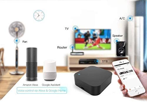 JINQII TuyaSmart Life APP Smart Wireless WiFi IR control remoto universal de temperatura y humedad trabajo con Alexa Google Home