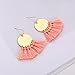 LILIE&WHITE Stamping Tassel Earrings Bohemian Tassel Drop earrings Hanging Fashion Jewelry For Women