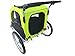 MB Large Pet Dog Stroller and Bike Bicycle Trailer with Suspension/Shocks (Black)