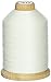 YLI 21100-WHT 3-Ply T-40 Cotton Hand Quilting Thread, 1000 yd, White