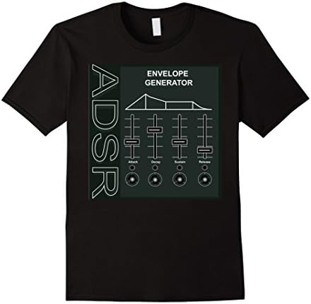 Men's ADSR Envelope Generator T-Shirt - Gearhead Audio Equipment 2XL Black