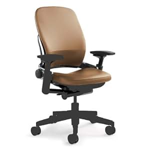 Amazon.com: Steelcase Leap Leather Chair, Camel: Kitchen & Dining