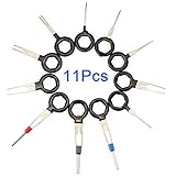ILamourCar【11PCS】Auto Terminal Removal Key Tool Set,Car Electrical Wiring Crimp Connector Extractor Puller Release Pin Kit
